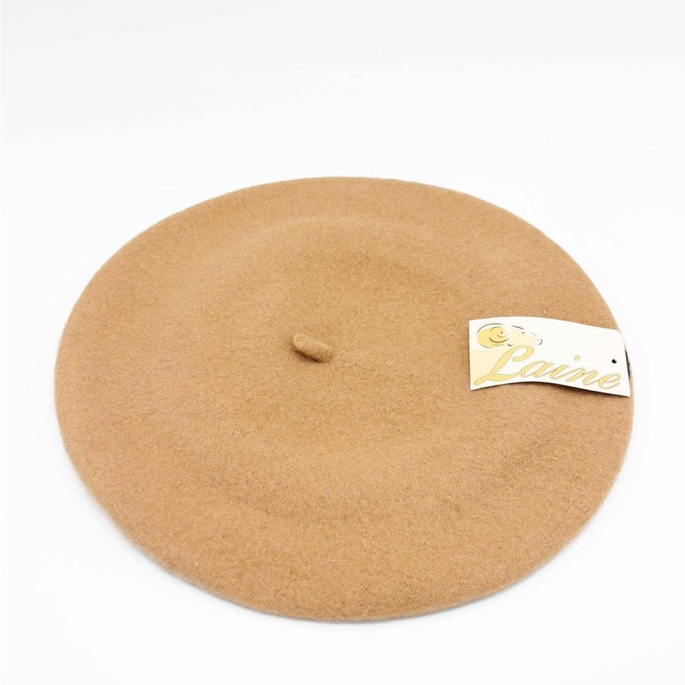 Classic Beret | 100% Wool | Camel